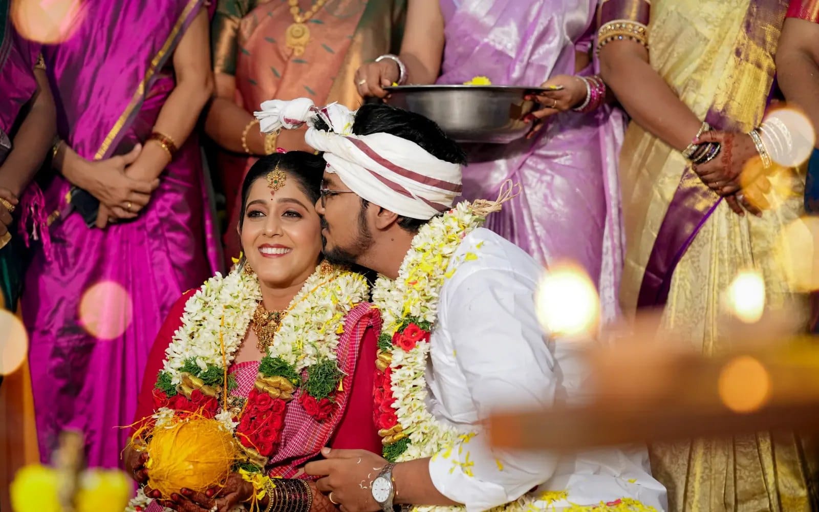A joyful Chennai wedding ceremony moment, photographed by LNC Photography
